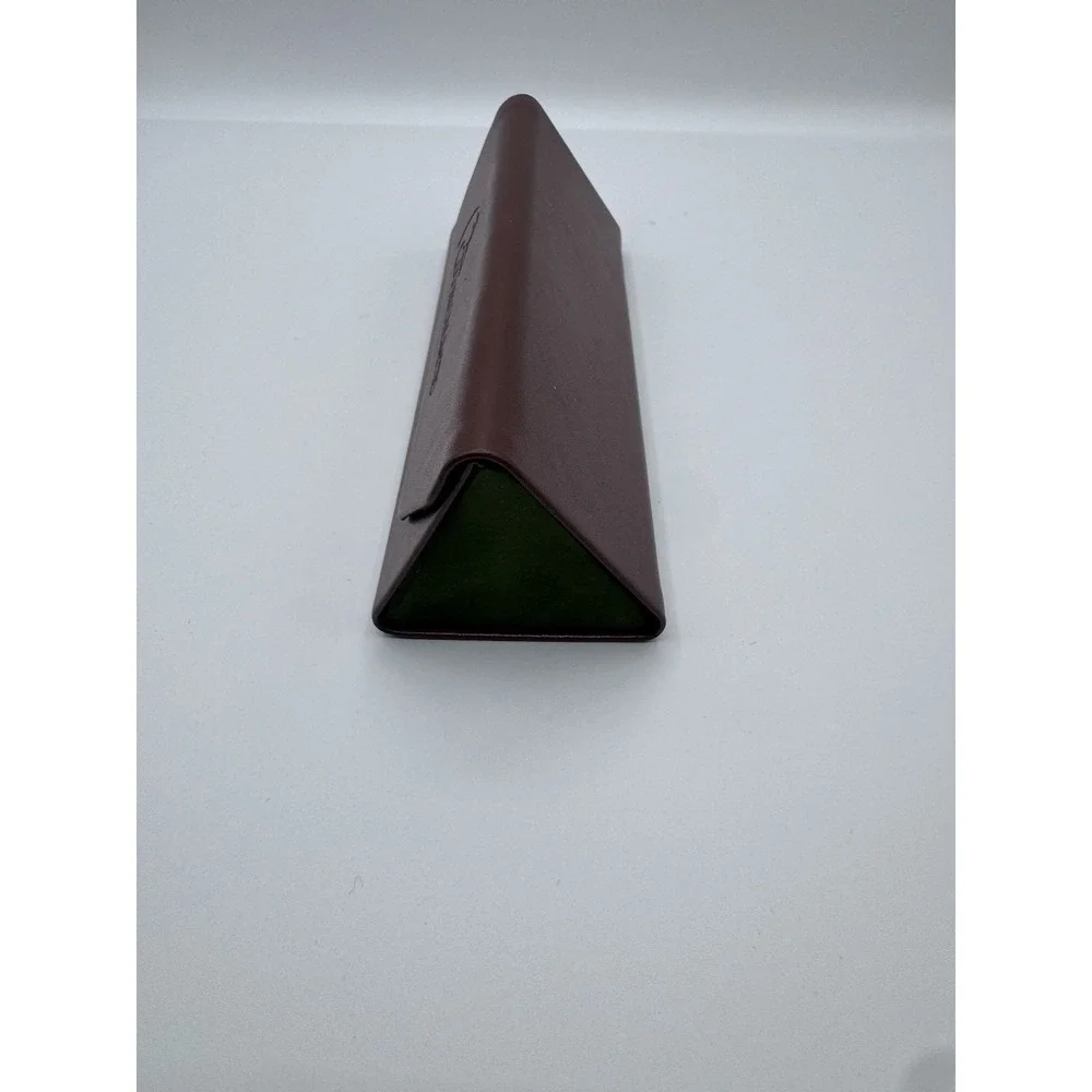 DUCKS UNLIMITED Eye Sun Glasses Case Foldable Triangle Faux Leather Magnetic